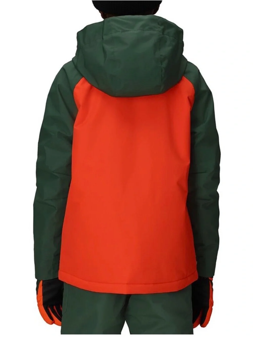 NWT Boys’ 686 Green & Orange Colorblock Snowboard Coat